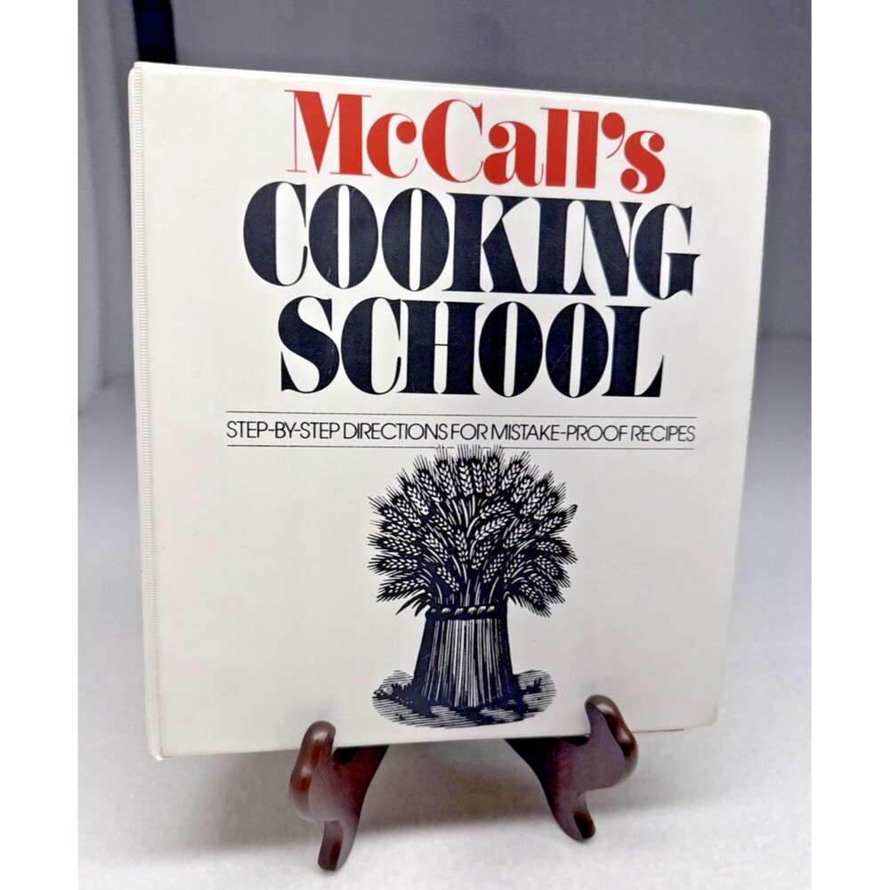 McCall's Cooking School Cookbook 1986 Hardcover Step by Step Recipes Vintage